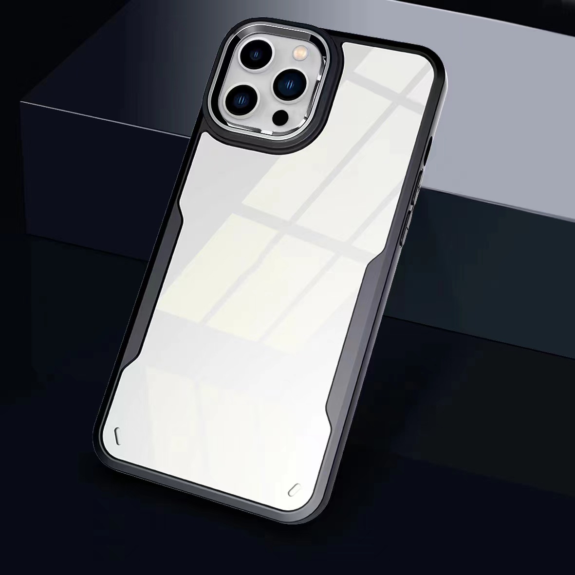 For iPhone 11 Pro Transparent Acrylic + TPU Phone Case (Black) For iPhone 11 Pro Transparent Acrylic + TPU Phone Case (Black)