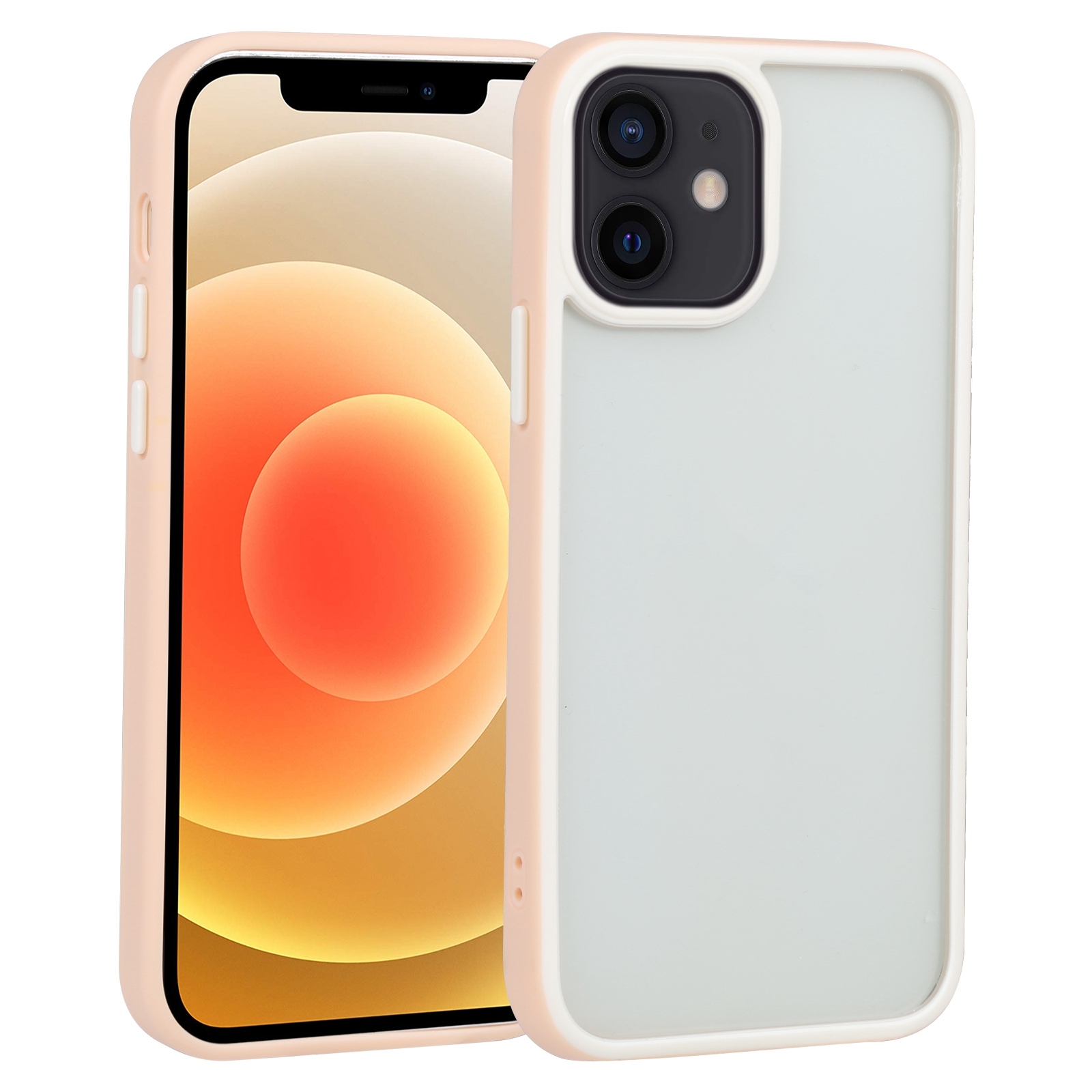 For iPhone 12 Two-color Shield TPU + PC Phone Case(Light Pink) For iPhone 12 Two-color Shield TPU + PC Phone Case(Light Pink)