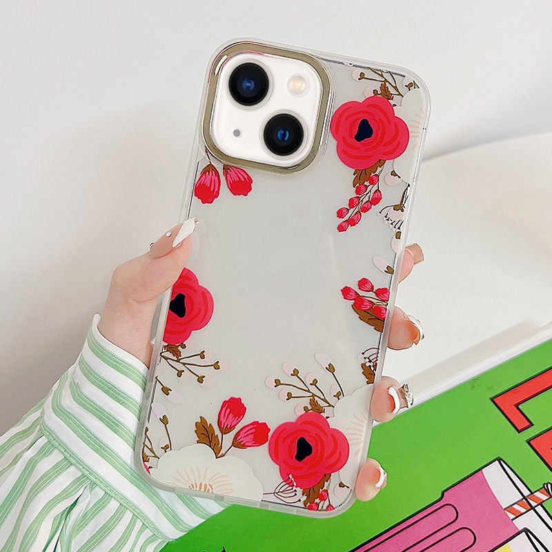 For iPhone 14 Plus Dual-side Laminating Fresh Flowers Phone Case (Primrose) For iPhone 14 Plus Dual-side Laminating Fresh Flowers Phone Case (Primrose)