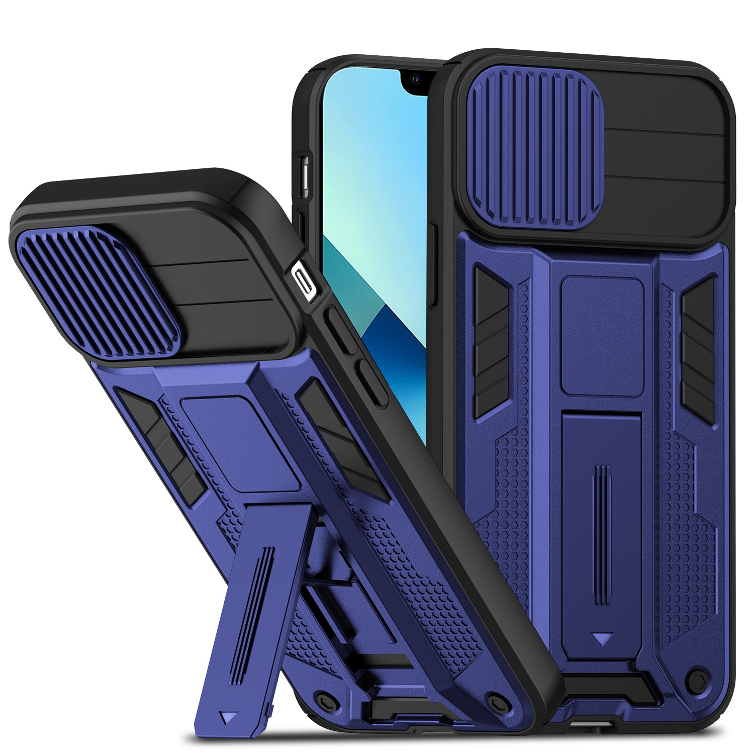 For iPhone 14 Sliding CamShield Magnetic Phone Case (Navy Blue) For iPhone 14 Sliding CamShield Magnetic Phone Case (Navy Blue)