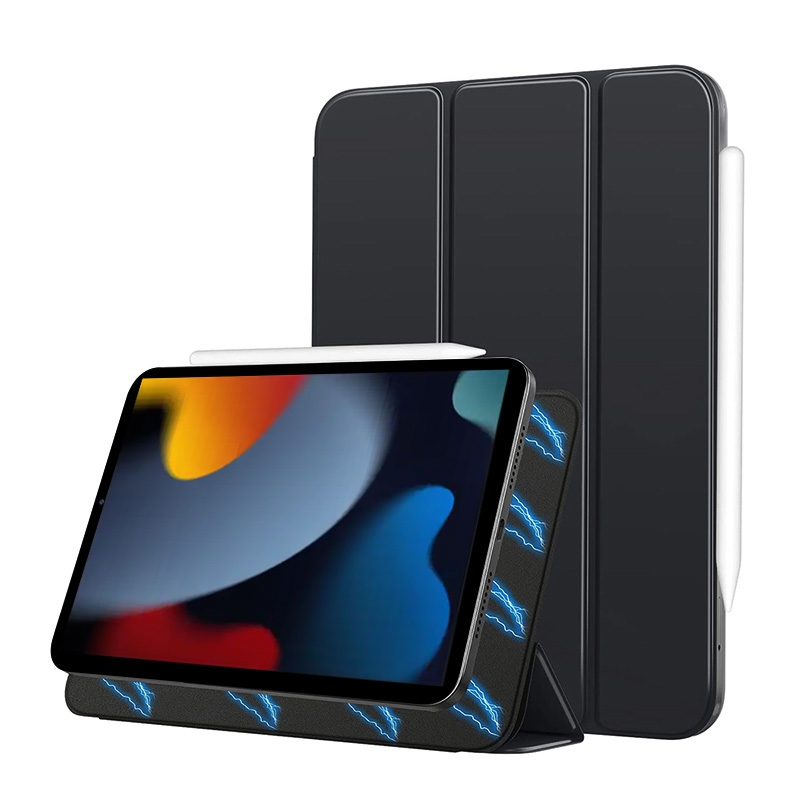 For iPad 10th Gen 10.9 2022 3-fold Double-sided Clip Magnetic Smart Tablet Case (Black) For iPad 10th Gen 10.9 2022 3-fold Double-sided Clip Magnetic Smart Tablet Case (Black)