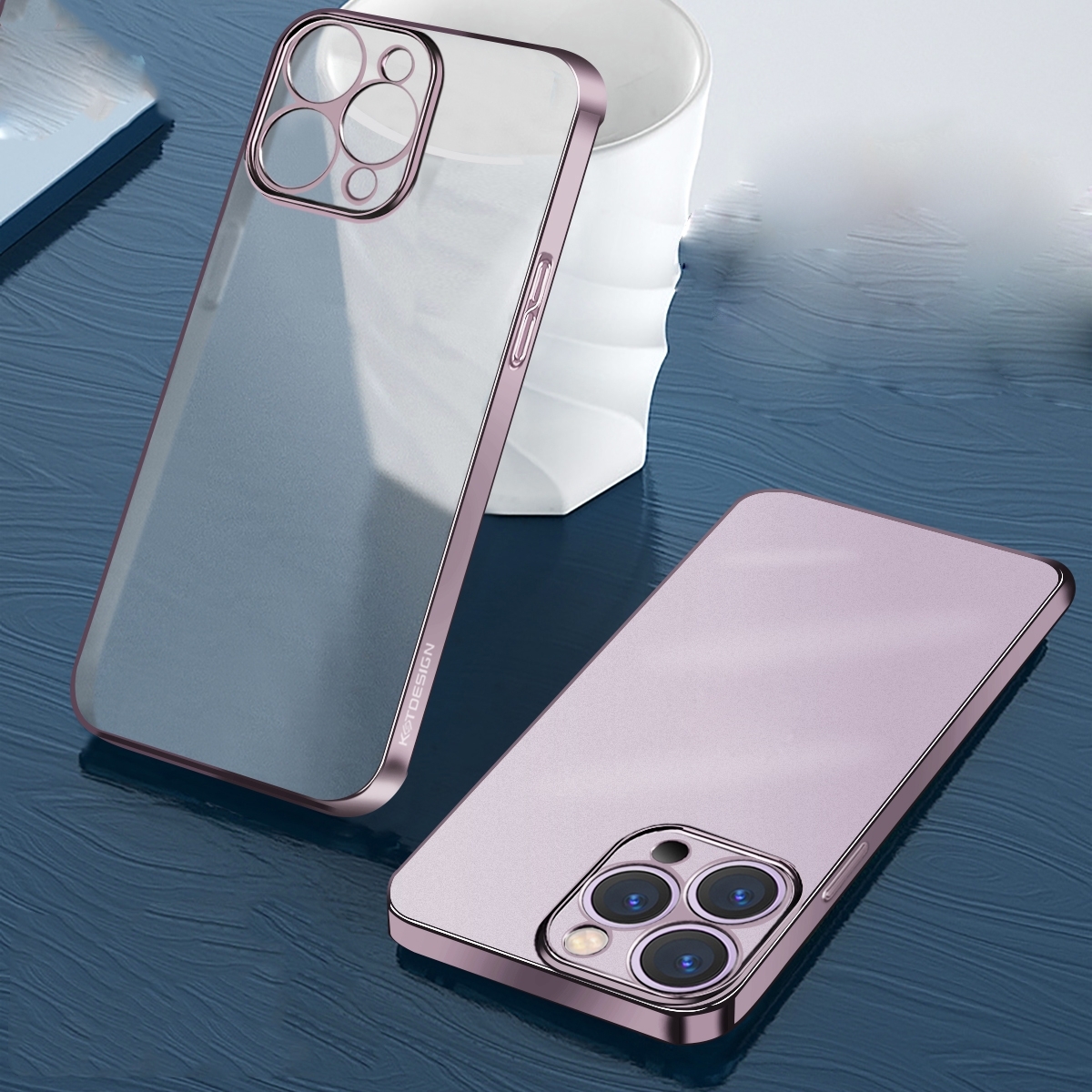 For iPhone 14 Plus Wing Plating Translucent Frosted Phone Case (Pink) For iPhone 14 Plus Wing Plating Translucent Frosted Phone Case (Pink)