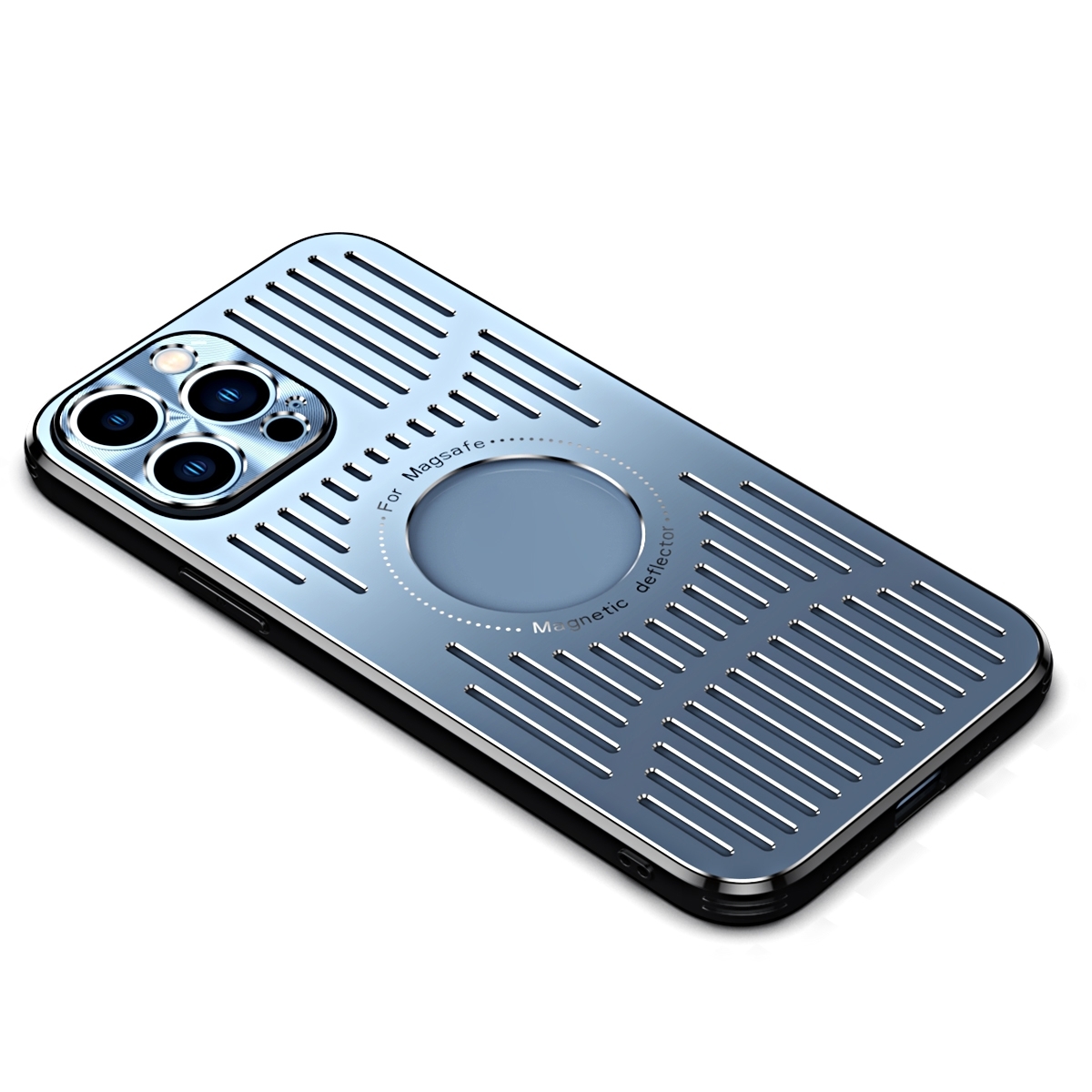 For iPhone 14 Plus Aluminum Alloy Magsafe Magnetic Cooling Phone Case (Sierra Blue) For iPhone 14 Plus Aluminum Alloy Magsafe Magnetic Cooling Phone Case (Sierra Blue)