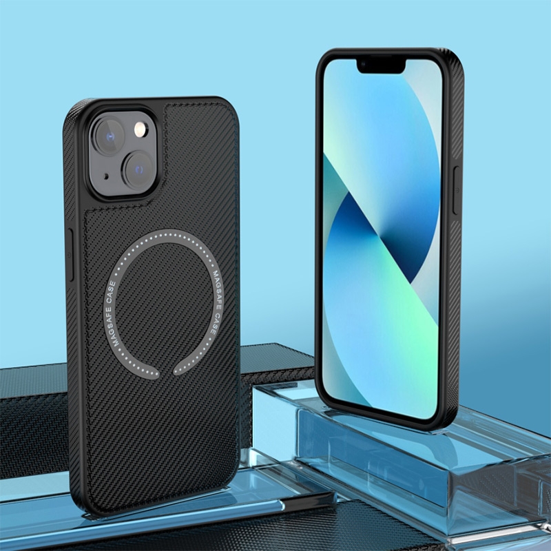For iPhone 11 Carbon Fiber Texture MagSafe Magnetic Phone Case (Black) For iPhone 11 Carbon Fiber Texture MagSafe Magnetic Phone Case (Black)