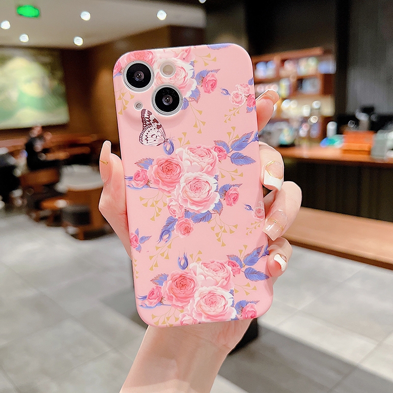 For iPhone 14 Pro Max Small Floral TPU Phone Case (Pink) For iPhone 14 Pro Max Small Floral TPU Phone Case (Pink)