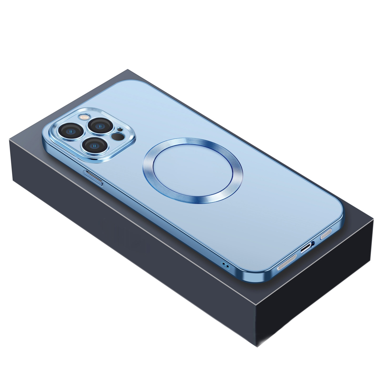 For iPhone 14 Nebula Series MagSafe Phone Case (Sierra Blue) For iPhone 14 Nebula Series MagSafe Phone Case (Sierra Blue)