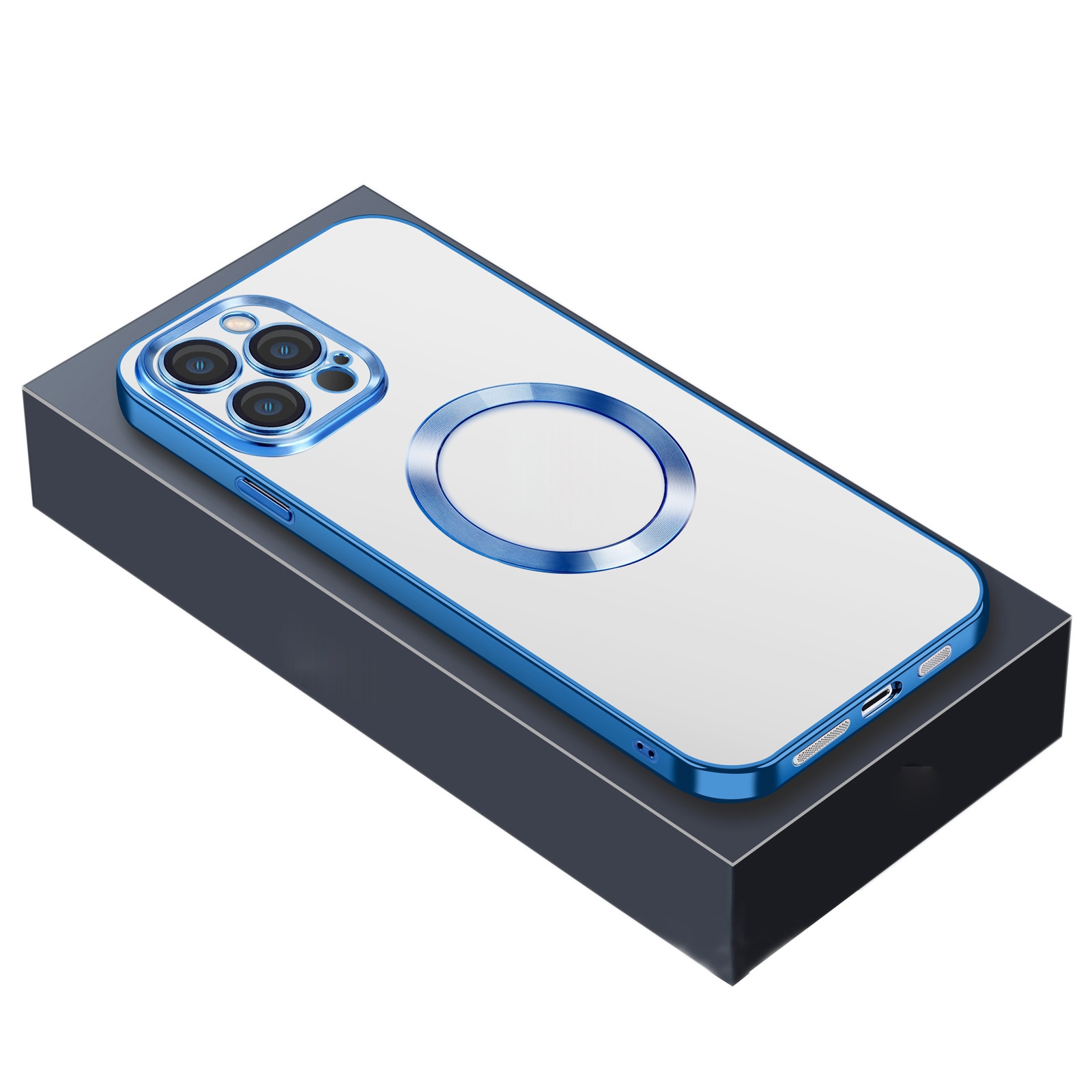 For iPhone 14 Plus Nebula Series MagSafe Phone Case (Blue) For iPhone 14 Plus Nebula Series MagSafe Phone Case (Blue)