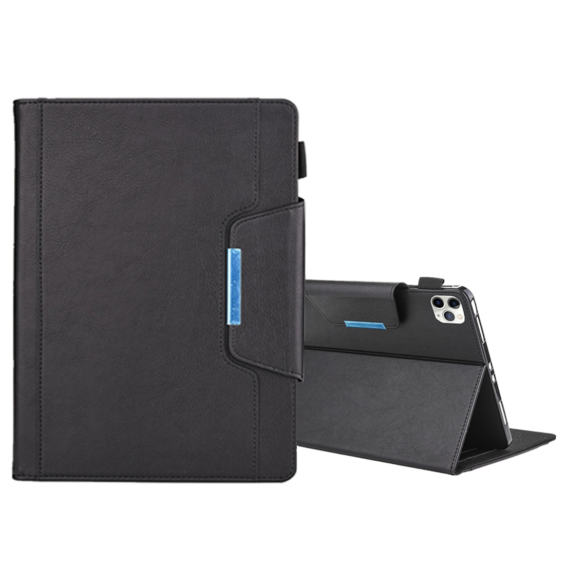 For iPad Pro 11 (2020) & (2018) Big Metal Button Business Tablet PC Protective Leather Case with Bracket & Card Slot & Photo Holder & Wallet(Black) For iPad Pro 11 (2020) & (2018) Big Metal Button Business Tablet PC Protective Leather Case with Bracket & Card Slot & Photo Holder & Wallet(Black)