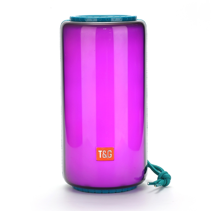 T&G TG639 10W Portable LED Light TWS Wireless Bluetooth Speaker(Light Blue)