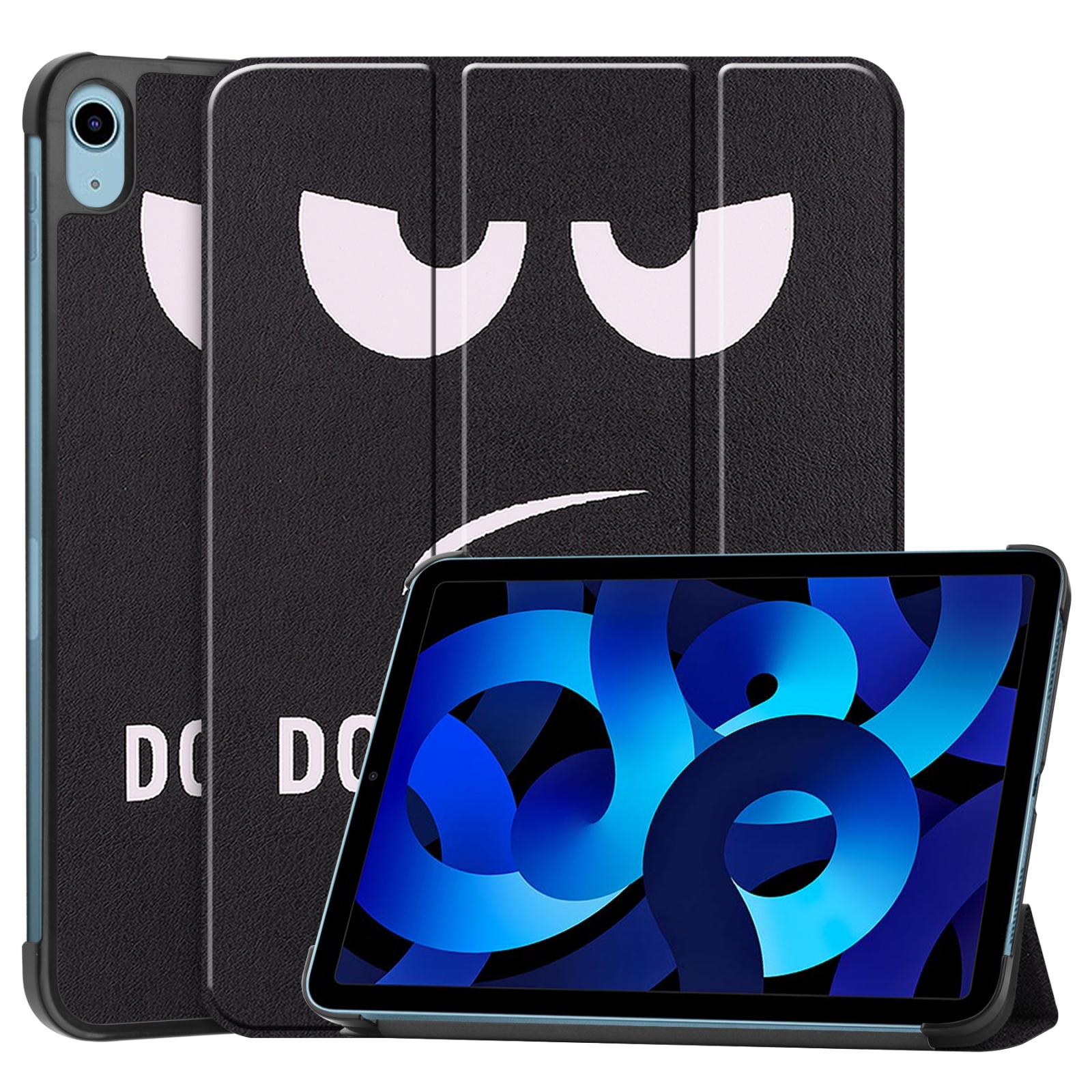 Custer Painted Leather Tablet Case with Holder For iPad 10th Gen 10.9 2022(Big Eye Me) Custer Painted Leather Tablet Case with Holder For iPad 10th Gen 10.9 2022(Big Eye Me)