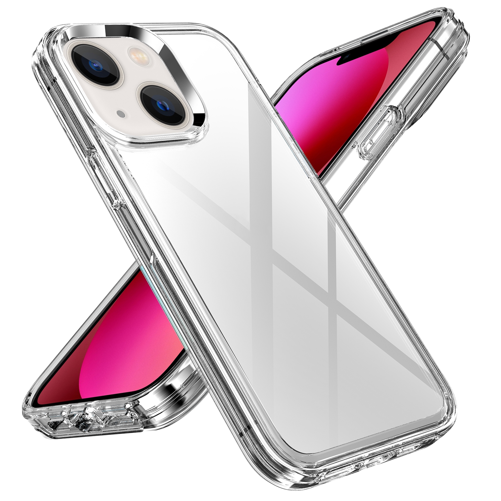 For iPhone 14 Plus Transparent Armor Phone Case (Transparent) For iPhone 14 Plus Transparent Armor Phone Case (Transparent)