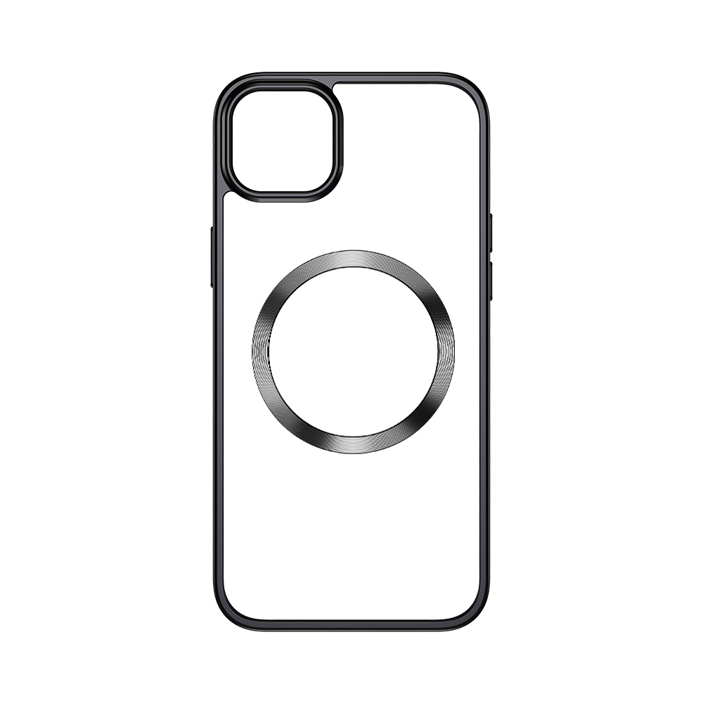 For iPhone 14 TOTUDESIGN AA-188 Crystal Series TPU+PC MagSafe Case (Black) For iPhone 14 TOTUDESIGN AA-188 Crystal Series TPU+PC MagSafe Case (Black)
