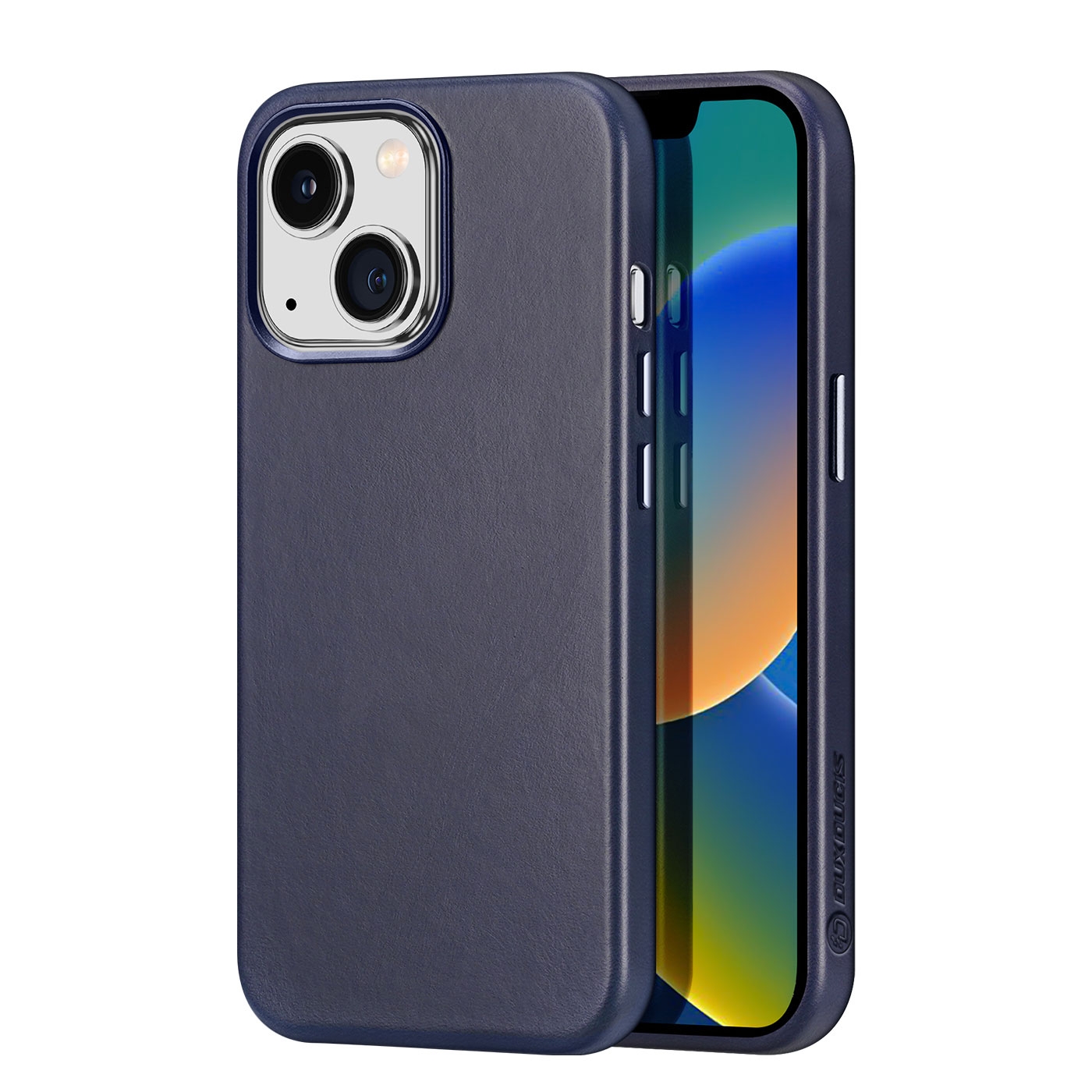 For iPhone 14/13 DUX DUCIS NAPLES Series Genuine Leather MagSafe Magnetic Phone Case (Blue) For iPhone 14/13 DUX DUCIS NAPLES Series Genuine Leather MagSafe Magnetic Phone Case (Blue)