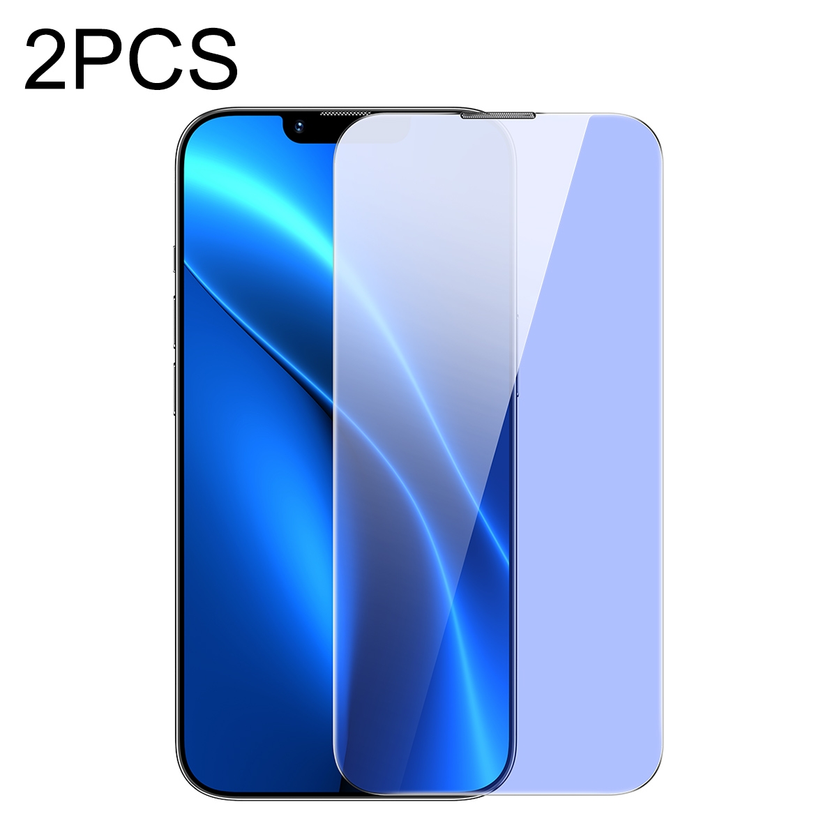For iPhone 14 / 13 / 13 Pro Baseus 2pcs 0.3mm Crystal Anti Blue-ray Tempered Glass Film For iPhone 14 / 13 / 13 Pro Baseus 2pcs 0.3mm Crystal Anti Blue-ray Tempered Glass Film
