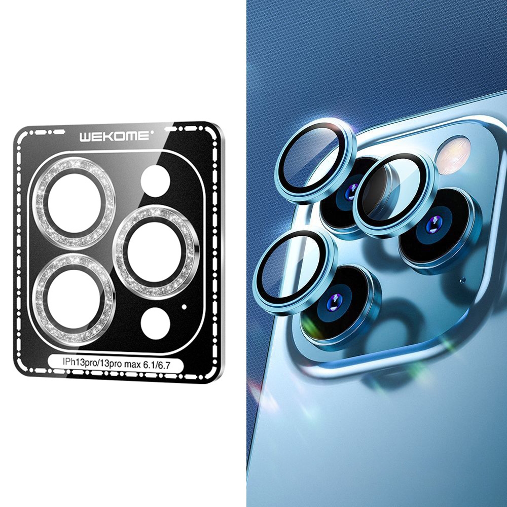 For iPhone 13 Pro / 13 Pro Max WEKOME Gorillas Metal Lens Protector Film(Diamond Silver) For iPhone 13 Pro / 13 Pro Max WEKOME Gorillas Metal Lens Protector Film(Diamond Silver)