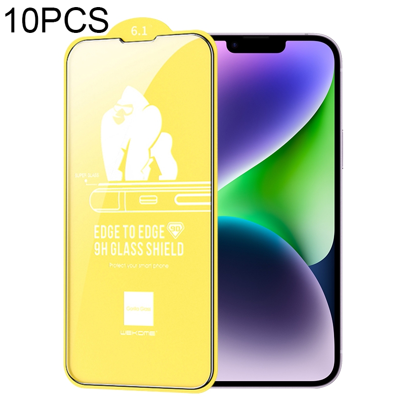 For iPhone 14 10pcs WEKOME 9D Curved HD Tempered Glass Film For iPhone 14 10pcs WEKOME 9D Curved HD Tempered Glass Film