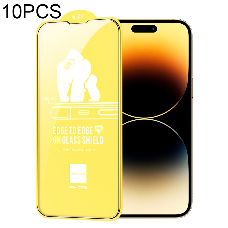 For iPhone 14 Pro Max 10pcs WEKOME 9D Curved HD Tempered Glass Film For iPhone 14 Pro Max 10pcs WEKOME 9D Curved HD Tempered Glass Film