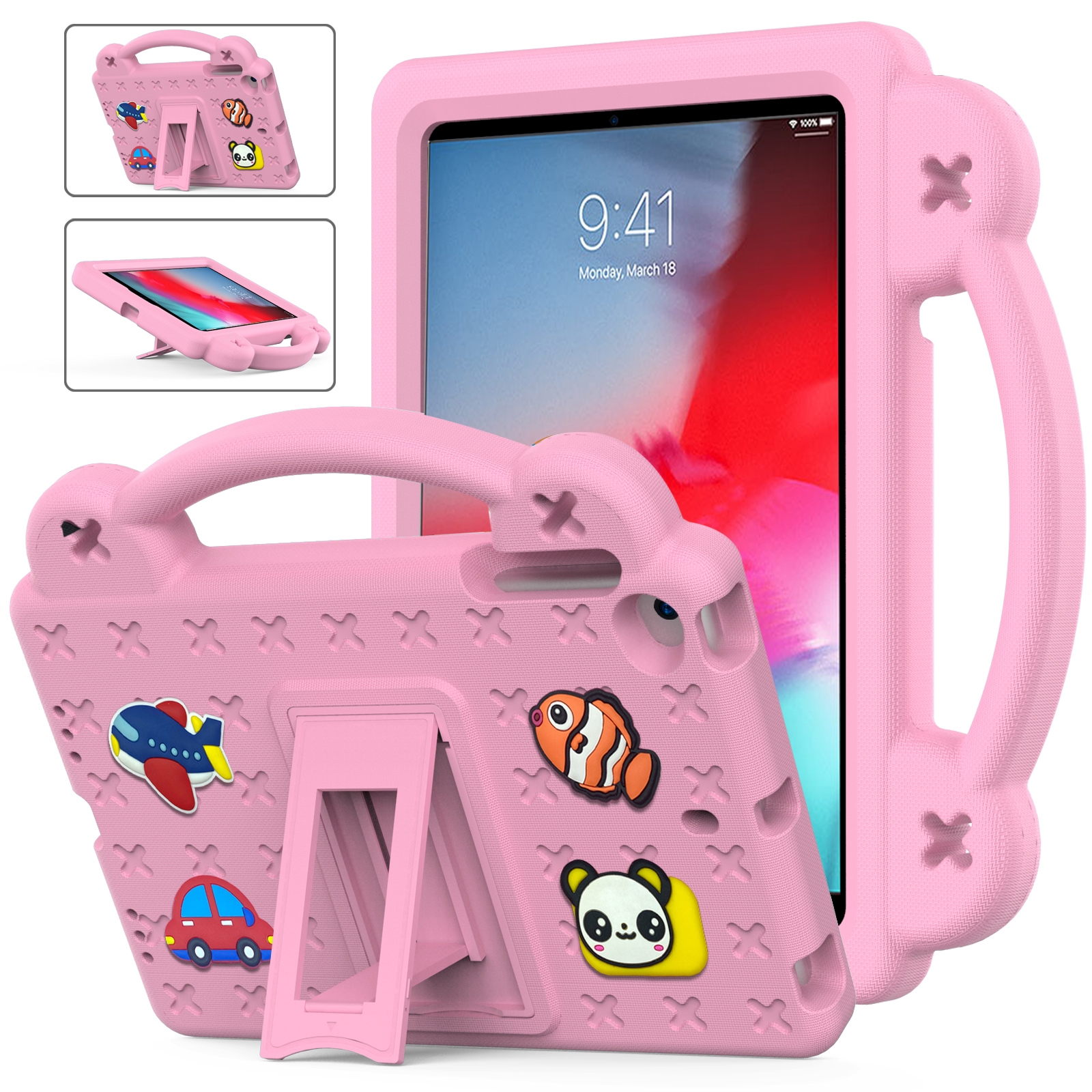 Handle Kickstand Children EVA Shockproof Tablet Case For iPad mini 1 / 2 / 3 / 4 / 5(Pink) Handle Kickstand Children EVA Shockproof Tablet Case For iPad mini 1 / 2 / 3 / 4 / 5(Pink)