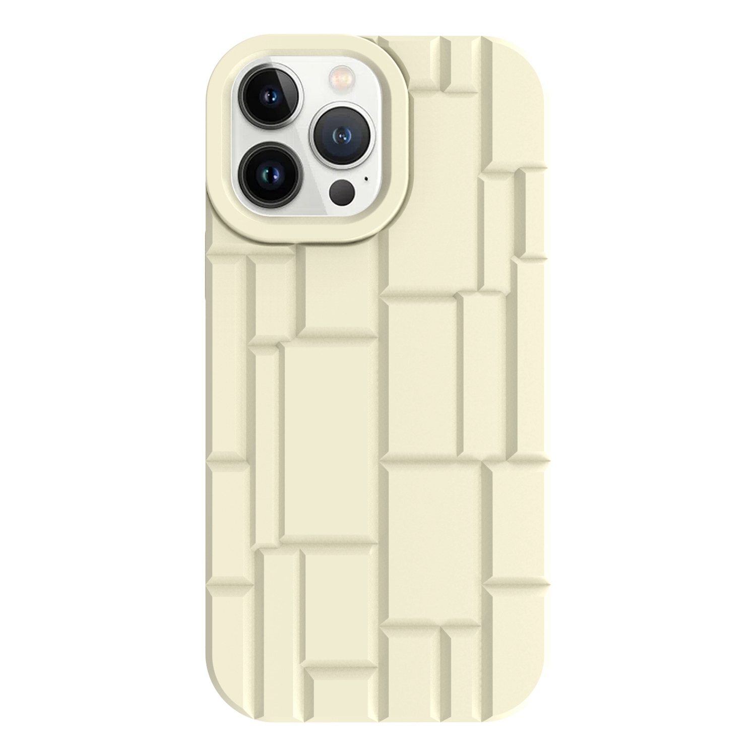 For iPhone 13 Pro Max 3D Ice Cubes Liquid Silicone Phone Case(Beige) For iPhone 13 Pro Max 3D Ice Cubes Liquid Silicone Phone Case(Beige)