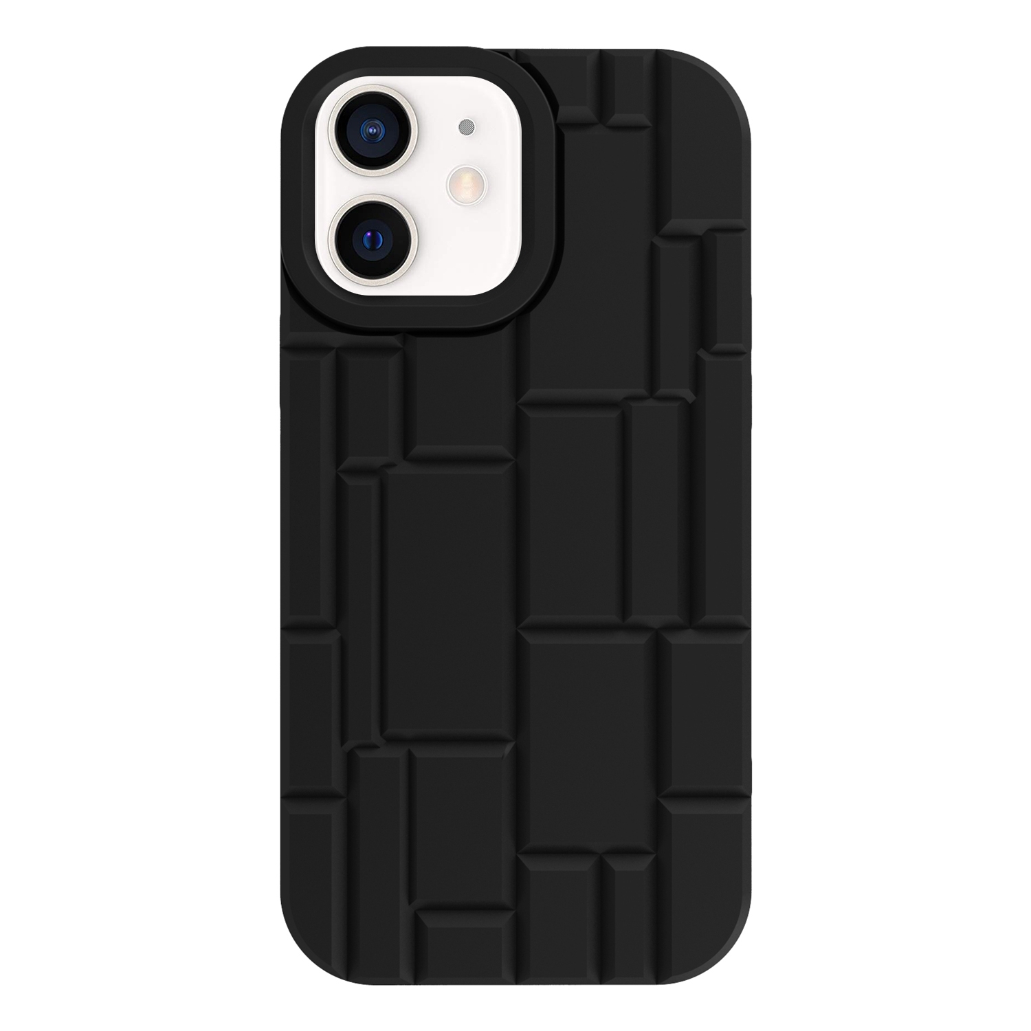 For iPhone 12 / 12 Pro 3D Ice Cubes Liquid Silicone Phone Case(Black) For iPhone 12 / 12 Pro 3D Ice Cubes Liquid Silicone Phone Case(Black)