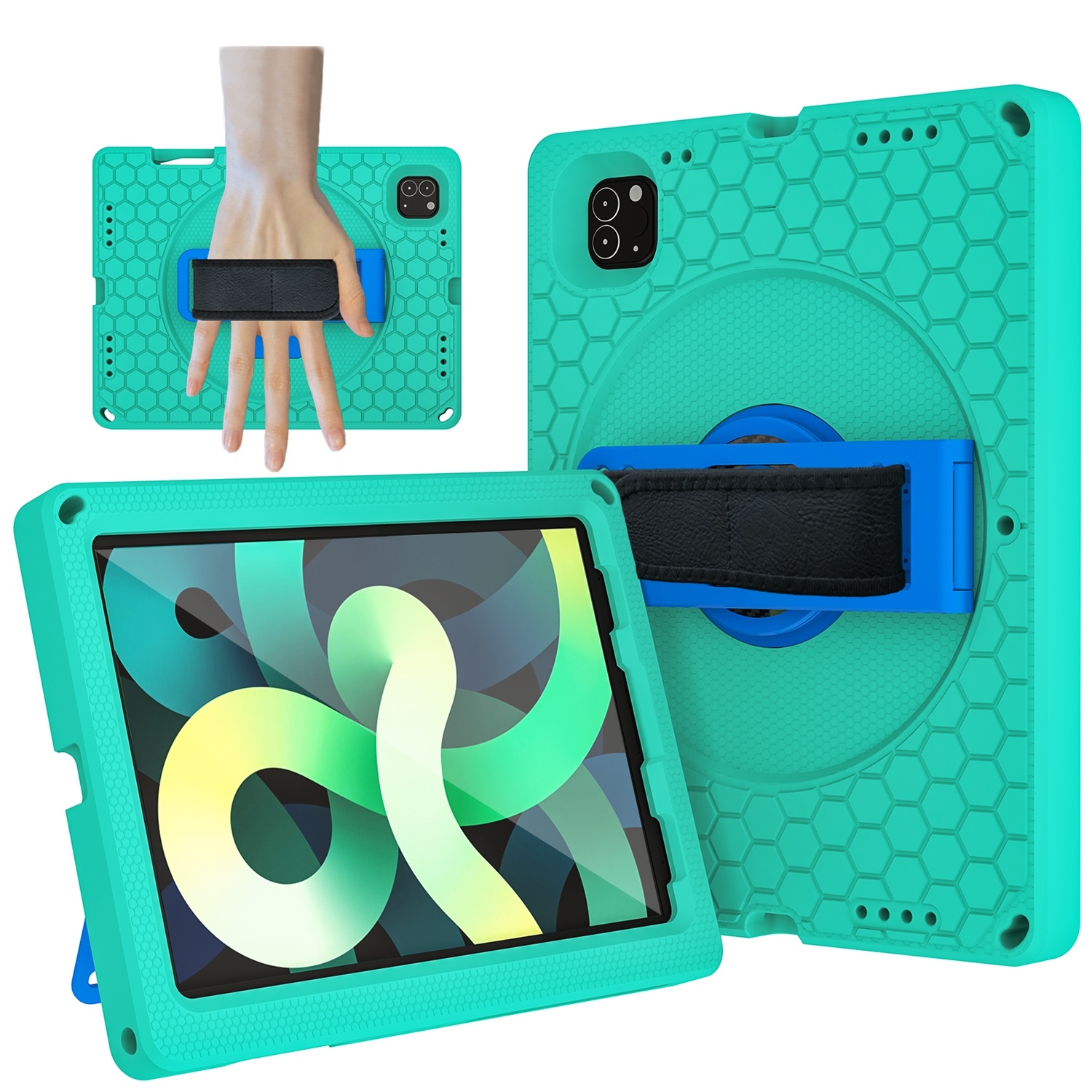 EVA + PC Tablet Case with Shoulder Strap For iPad Pro 11 inch 2020 / 2018 / Air 5 / Air 4(Glacier Green) EVA + PC Tablet Case with Shoulder Strap For iPad Pro 11 inch 2020 / 2018 / Air 5 / Air 4(Glacier Green)