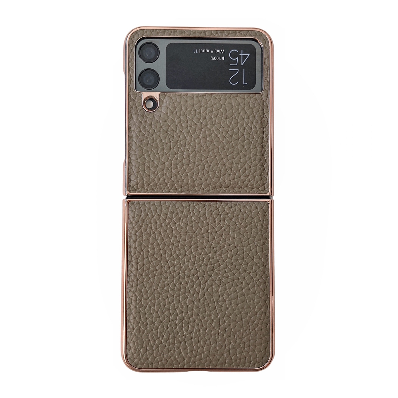 For Samsung Galaxy Z Flip4 Star Series Nano Electroplating PU Phone Case(Elephant Grey) For Samsung Galaxy Z Flip4 Star Series Nano Electroplating PU Phone Case(Elephant Grey)