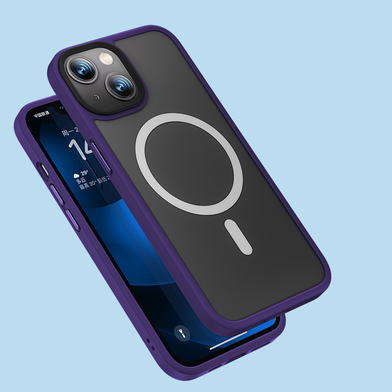 For iPhone 14 Plus Benks Frosted Skin Feeling Magnetic Shockproof Phone Case(Purple) For iPhone 14 Plus Benks Frosted Skin Feeling Magnetic Shockproof Phone Case(Purple)