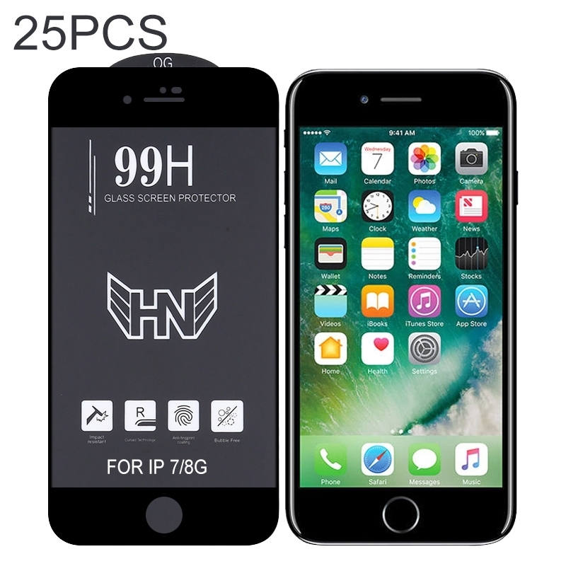 For iPhone 6s / 6 25pcs High Aluminum Large Arc Full Screen Tempered Glass Film For iPhone 6s / 6 25pcs High Aluminum Large Arc Full Screen Tempered Glass Film