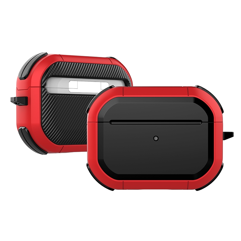 For AirPods Pro 2 Wireless Earphones Shockproof Thunder Mecha TPU Protective Case(Red) For AirPods Pro 2 Wireless Earphones Shockproof Thunder Mecha TPU Protective Case(Red)