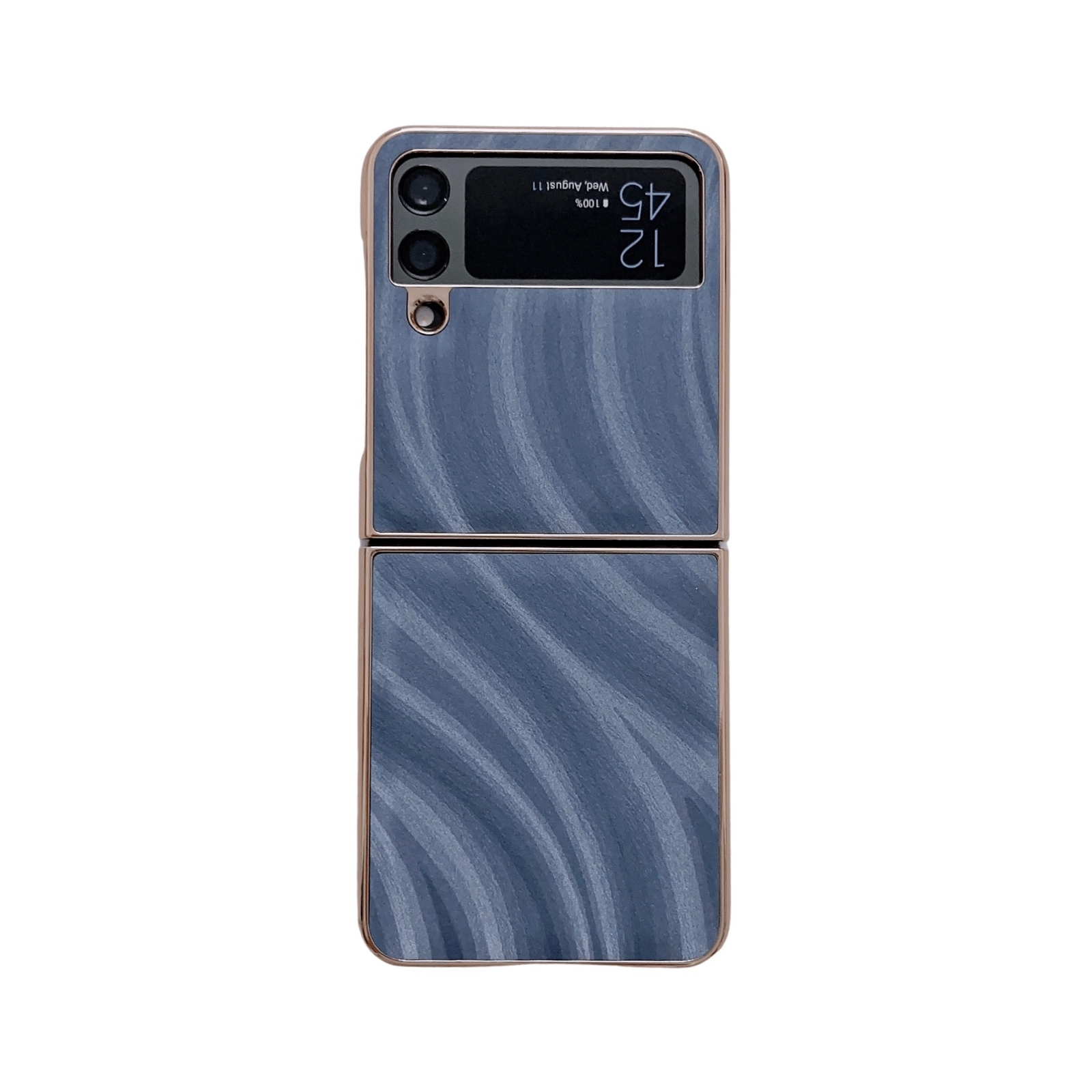 For Samsung Galaxy Z Flip4 Nano Electroplate Phone Case(Blue) For Samsung Galaxy Z Flip4 Nano Electroplate Phone Case(Blue)