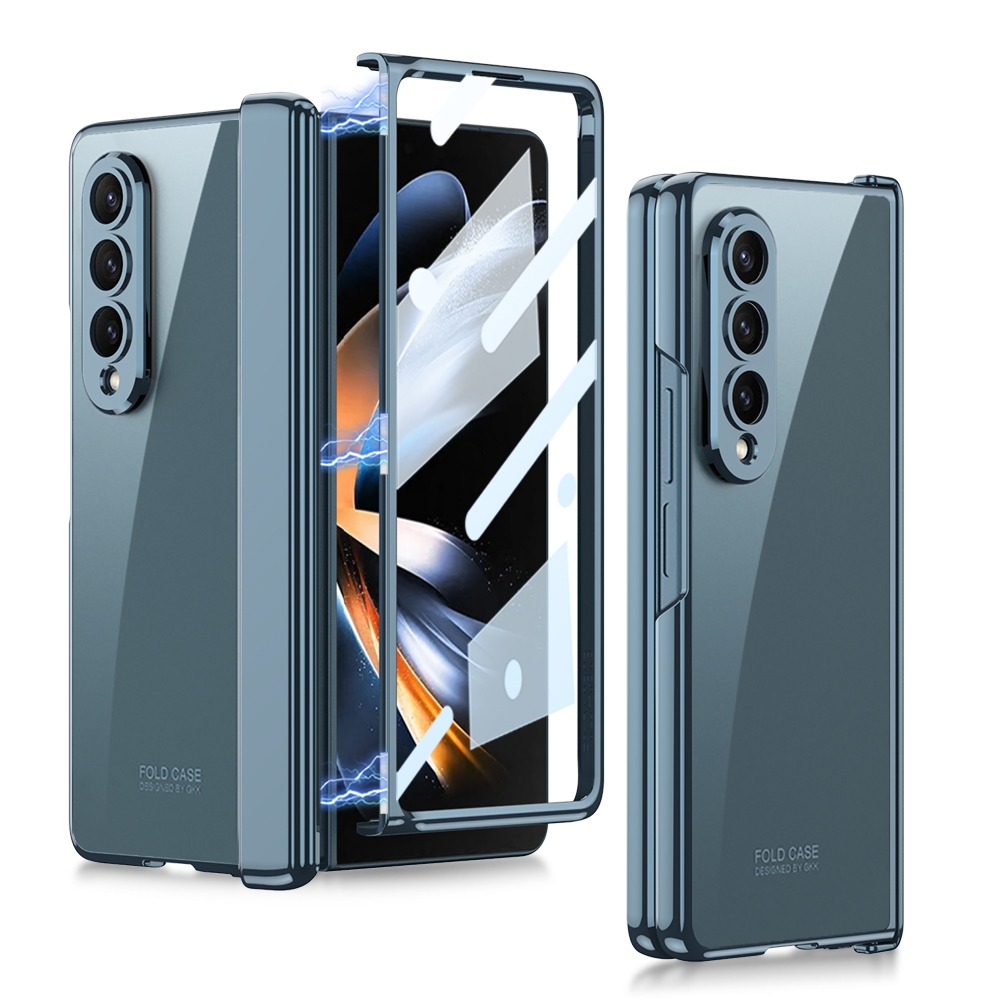 For Samsung Galaxy Z Fold4 GKK Integrated Magnetic Hinged Phantom Phone Case(Green) For Samsung Galaxy Z Fold4 GKK Integrated Magnetic Hinged Phantom Phone Case(Green)