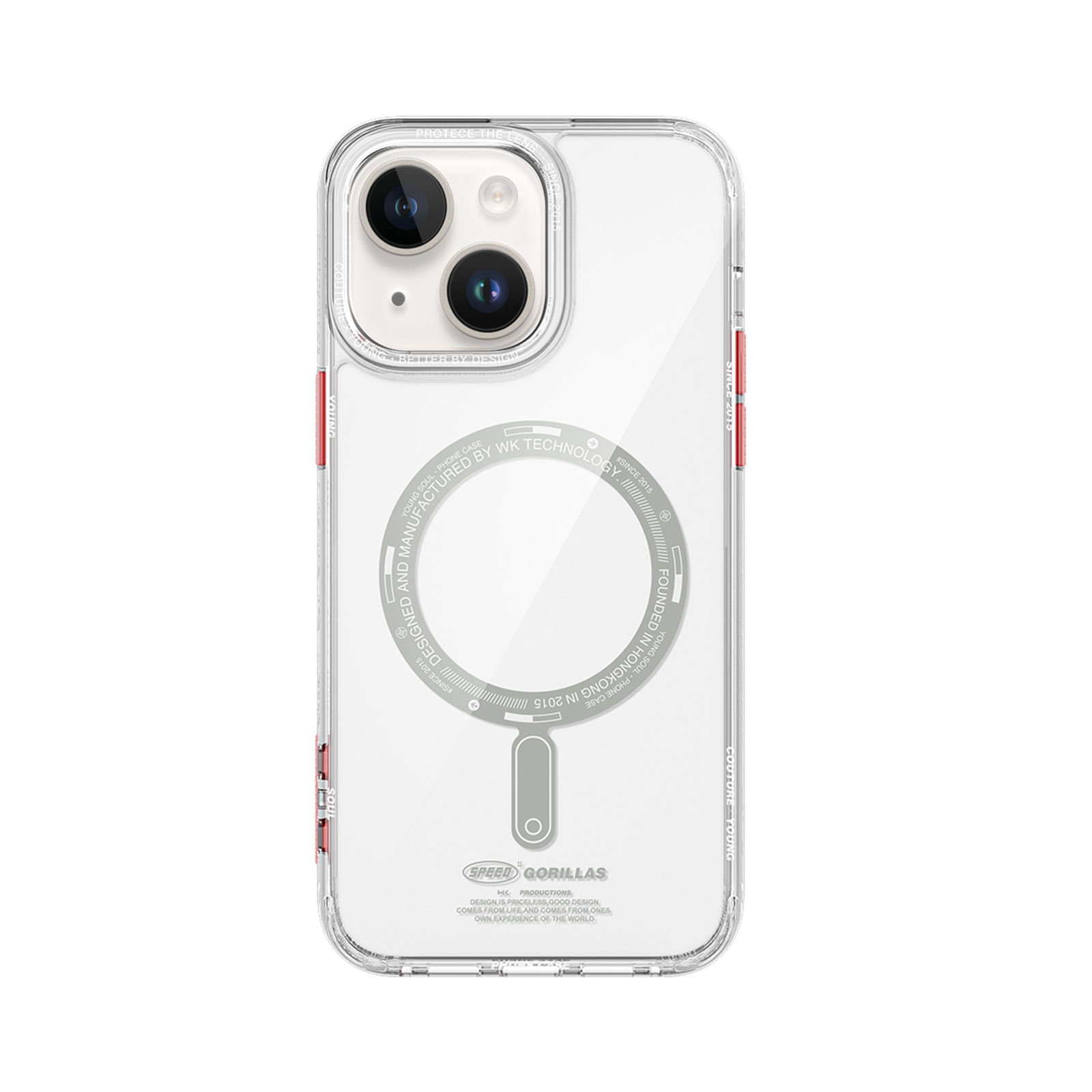 For iPhone 14 WEKOME Gorillas Clear Magsafe Phone Case(Transparent) For iPhone 14 WEKOME Gorillas Clear Magsafe Phone Case(Transparent)