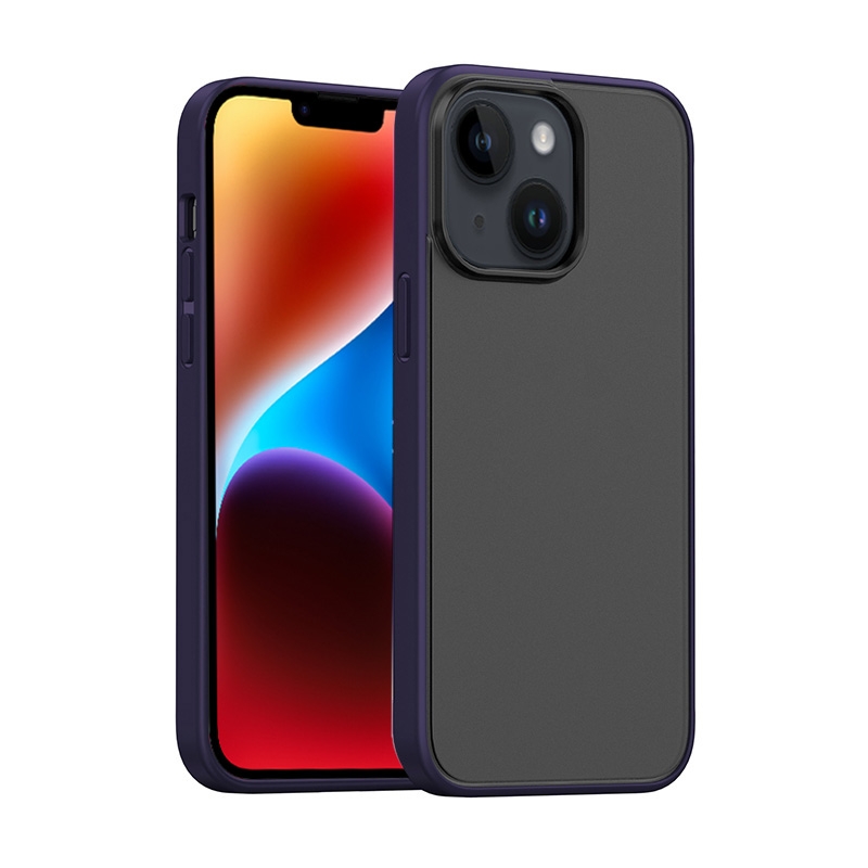 For iPhone 14 Plus Mutural Moying Series TPU Phone Case(Deep Purple) For iPhone 14 Plus Mutural Moying Series TPU Phone Case(Deep Purple)