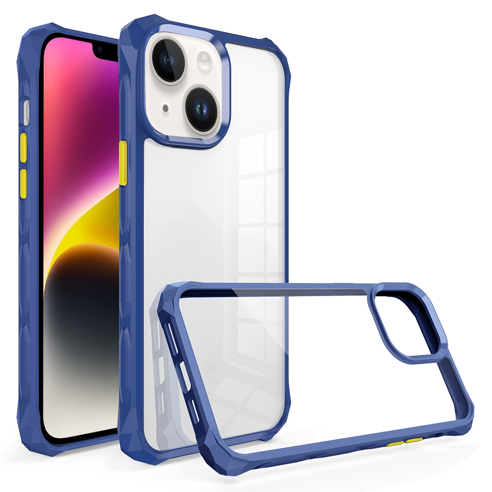 For iPhone 14 Water Cube High Transparent Space Phone Case(Sapphire) For iPhone 14 Water Cube High Transparent Space Phone Case(Sapphire)