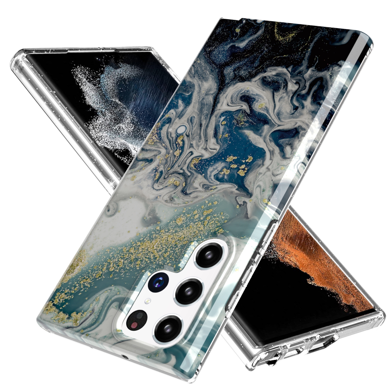 For Samsung Galaxy S22 Ultra 5G Marble Pattern IMD Phone Case(P-GWL10105) For Samsung Galaxy S22 Ultra 5G Marble Pattern IMD Phone Case(P-GWL10105)