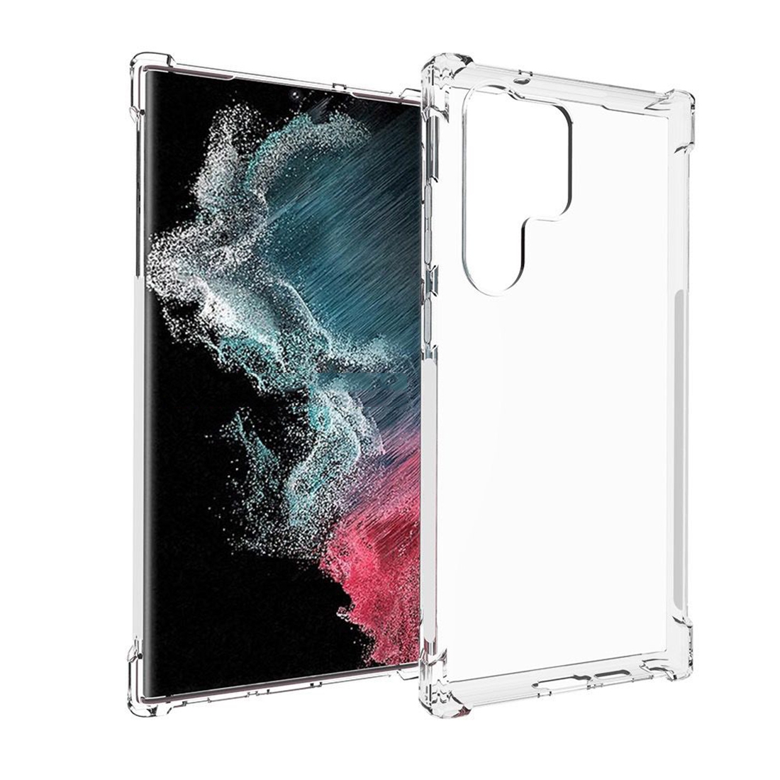 For Samsung Galaxy S23 Ultra 5G Shockproof Non-slip Thickening TPU Phone Case(Transparent) For Samsung Galaxy S23 Ultra 5G Shockproof Non-slip Thickening TPU Phone Case(Transparent)