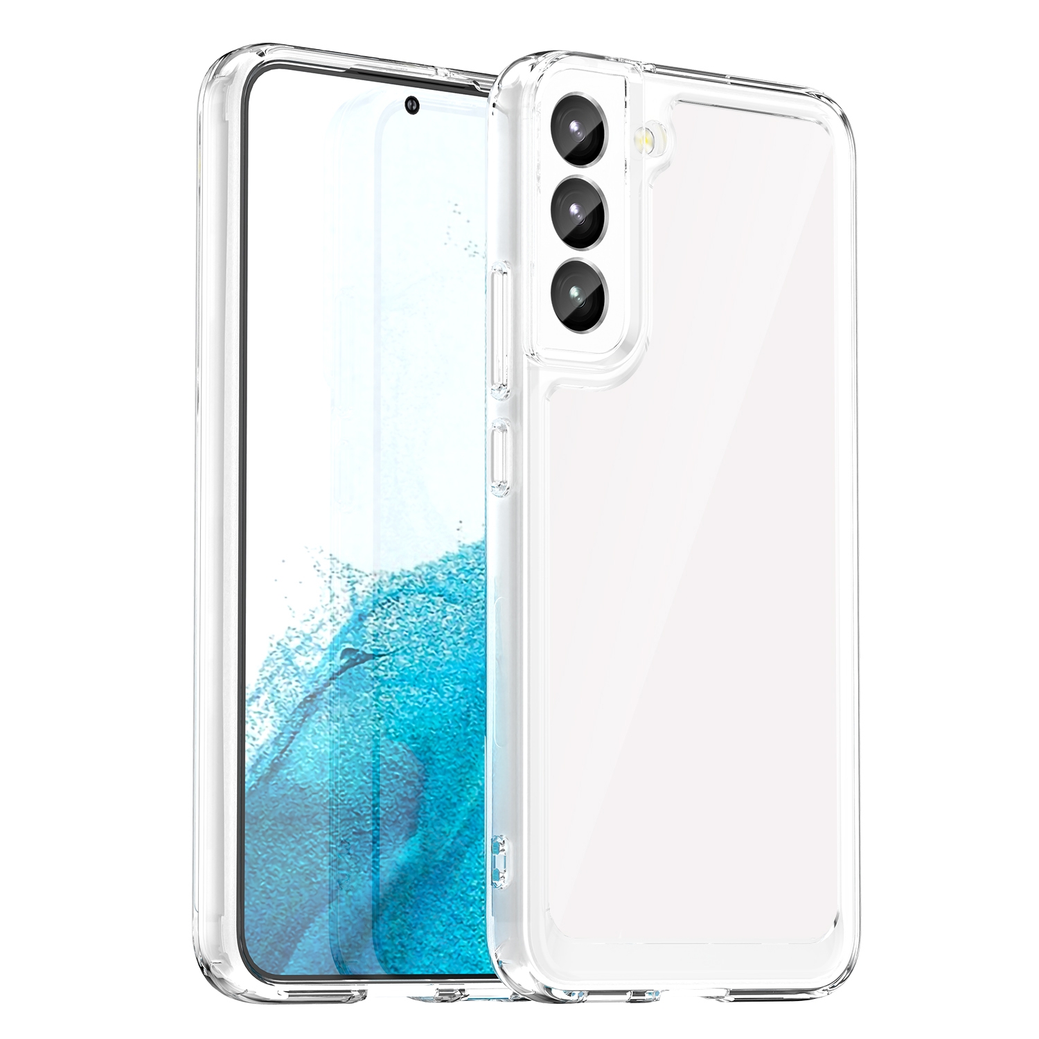 For Samsung Galaxy S23+ 5G Colorful Series Acrylic + TPU Phone Case(Transparent) For Samsung Galaxy S23+ 5G Colorful Series Acrylic + TPU Phone Case(Transparent)