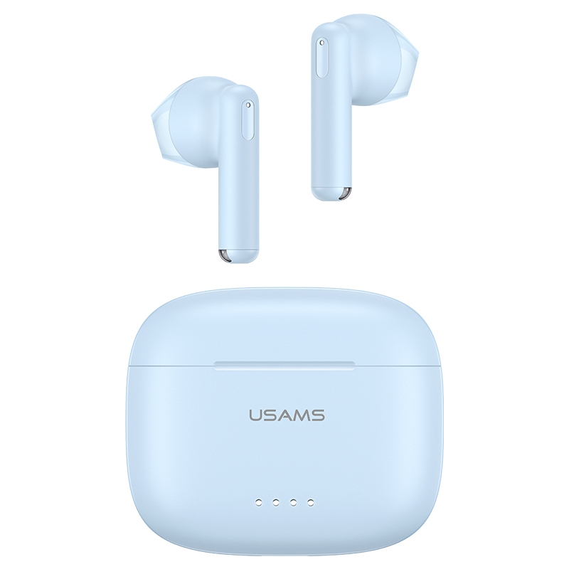 USAMS US14 ENC Dual Microphone Noise Cancelling TWS Wireless Bluetooth Earphone(Blue)