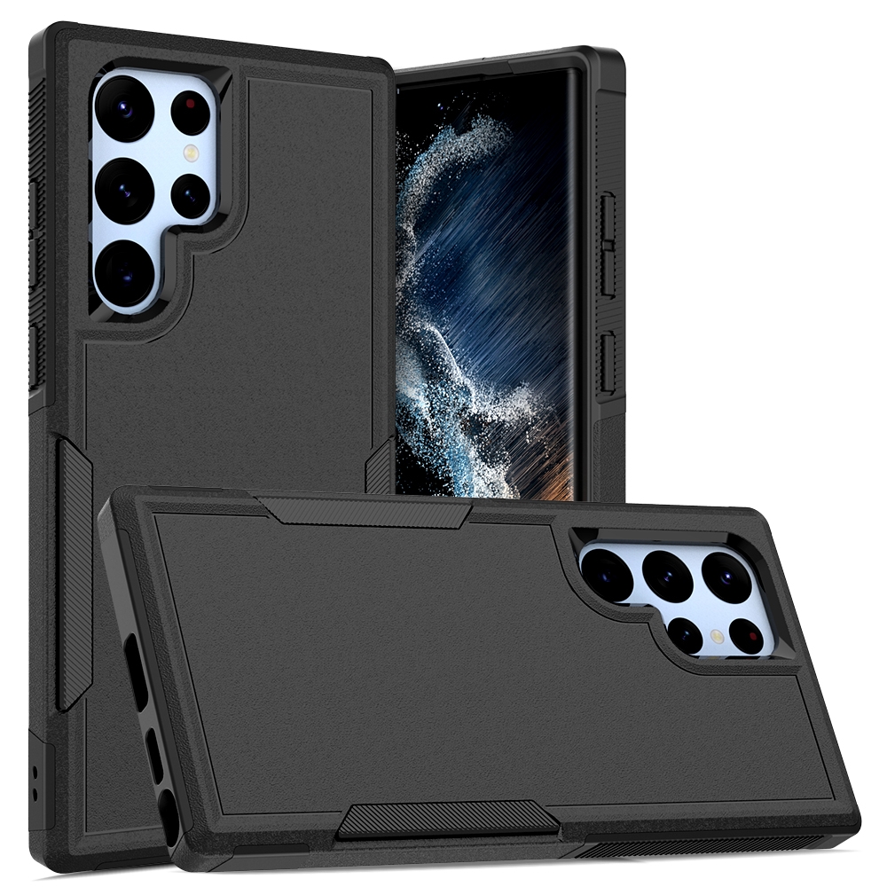 For Samsung Galaxy S22 Ultra 5G 2 in 1 PC + TPU Phone Case(Black) For Samsung Galaxy S22 Ultra 5G 2 in 1 PC + TPU Phone Case(Black)