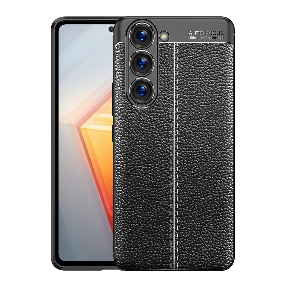For Samsung Galaxy S23 5G Litchi Texture Shockproof TPU Phone Case(Black) For Samsung Galaxy S23 5G Litchi Texture Shockproof TPU Phone Case(Black)