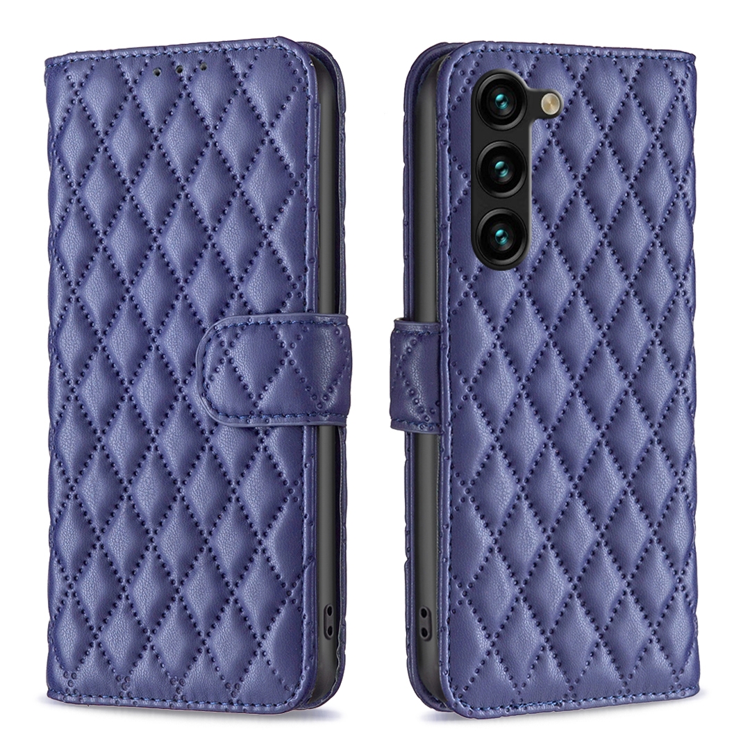 For Samsung Galaxy S23+ 5G Diamond Lattice Wallet Leather Flip Phone Case(Blue) For Samsung Galaxy S23+ 5G Diamond Lattice Wallet Leather Flip Phone Case(Blue)