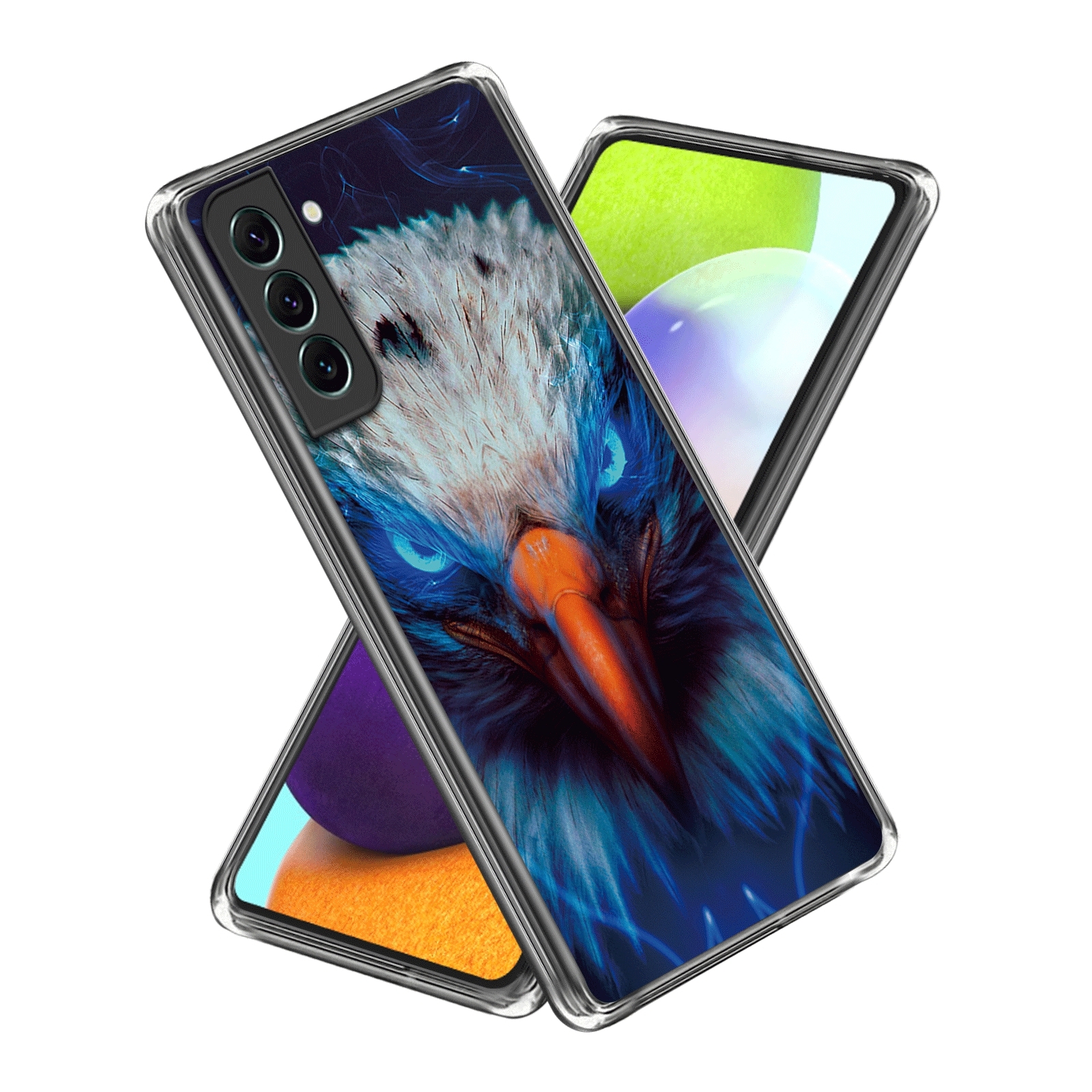 For Samsung Galaxy S23+ 5G Colored Drawing Clear TPU Phone Protective Case(Sharp Billed Bird) For Samsung Galaxy S23+ 5G Colored Drawing Clear TPU Phone Protective Case(Sharp Billed Bird)