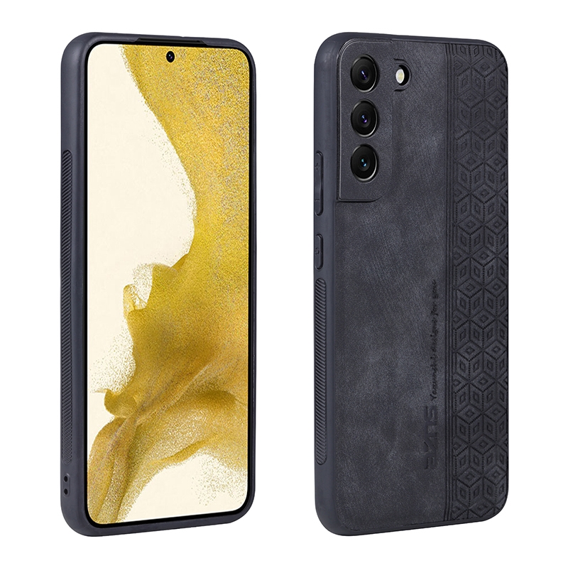 For Samsung Galaxy S22 5G AZNS 3D Embossed Skin Feel Phone Case(Black) For Samsung Galaxy S22 5G AZNS 3D Embossed Skin Feel Phone Case(Black)