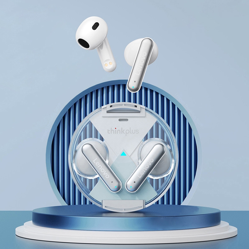 Lenovo LP10 TWS Wireless Bluetooth 5.2 Noise Reduction Earphone with Mic(White)
