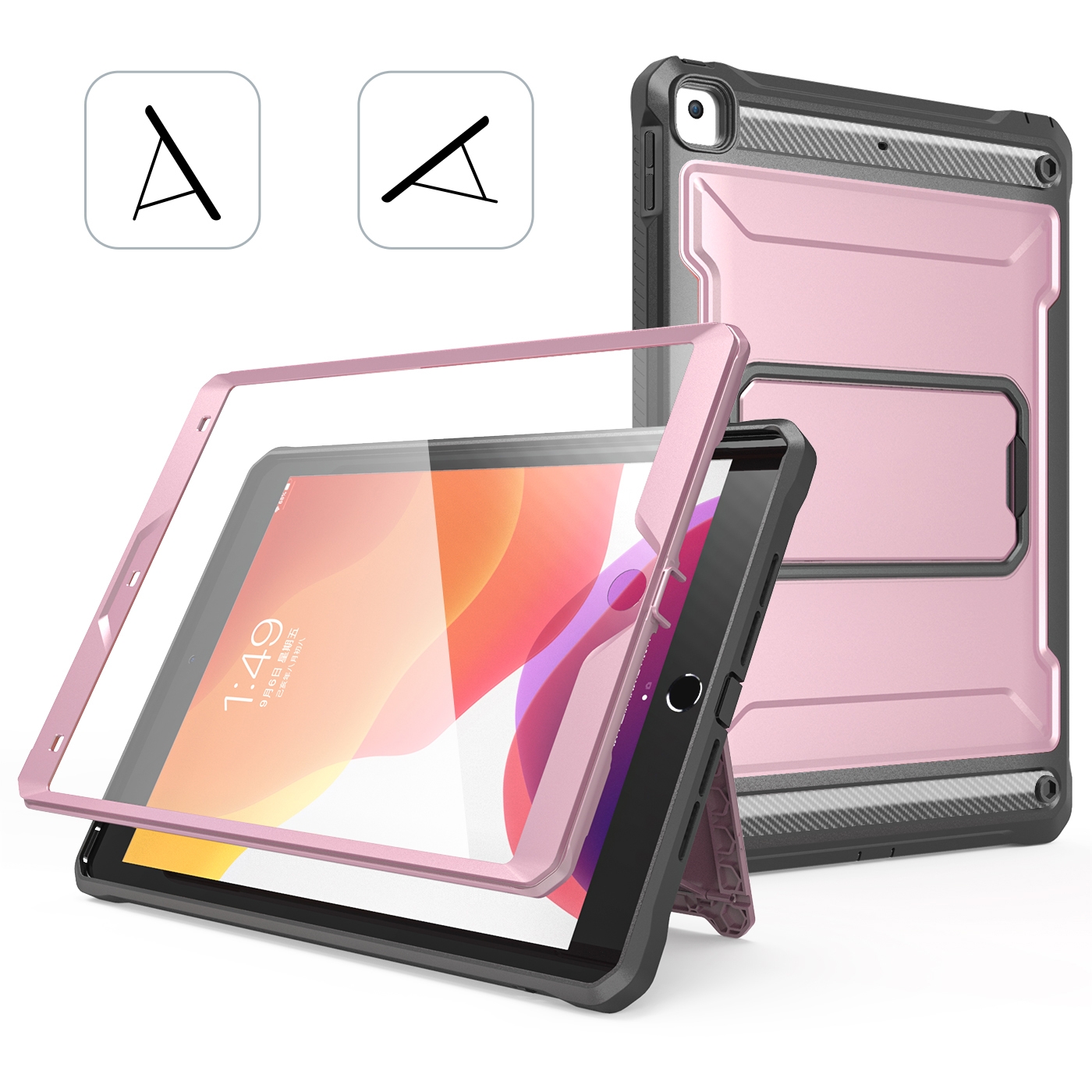 For iPad 10.5 2020 / Air 2019 Explorer Tablet Protective Case with Screen Protector(Violet) For iPad 10.5 2020 / Air 2019 Explorer Tablet Protective Case with Screen Protector(Violet)