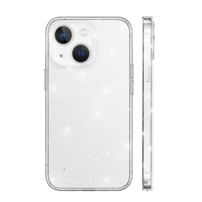 For iPhone 14 wlons All-Inclusive Glitter Phone Case(Transparent) For iPhone 14 wlons All-Inclusive Glitter Phone Case(Transparent)