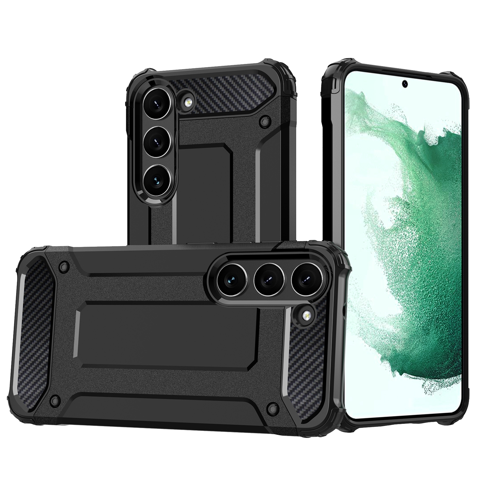 For Samsung Galaxy S23+ 5G Magic Armor TPU Hard PC Phone Case(Black) For Samsung Galaxy S23+ 5G Magic Armor TPU Hard PC Phone Case(Black)