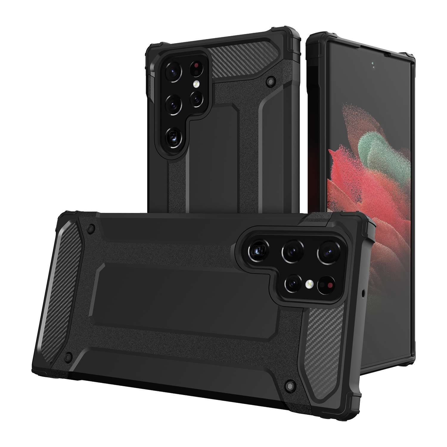 For Samsung Galaxy S23 Ultra 5G Magic Armor TPU Hard PC Phone Case(Black) For Samsung Galaxy S23 Ultra 5G Magic Armor TPU Hard PC Phone Case(Black)