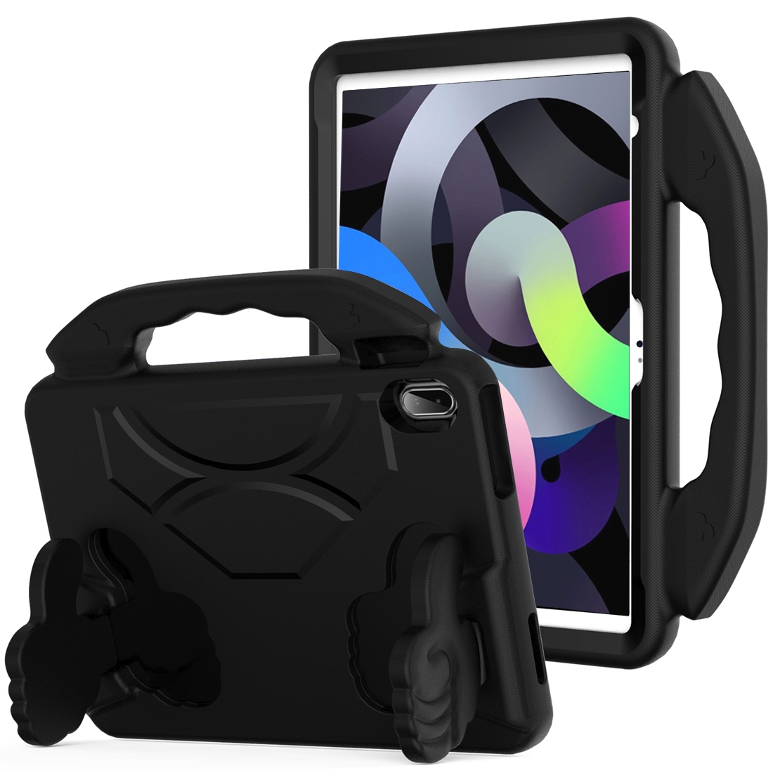 For iPad 10th Gen 10.9 2022 Children EVA Shockproof Tablet Case with Thumb Bracket(Black) For iPad 10th Gen 10.9 2022 Children EVA Shockproof Tablet Case with Thumb Bracket(Black)
