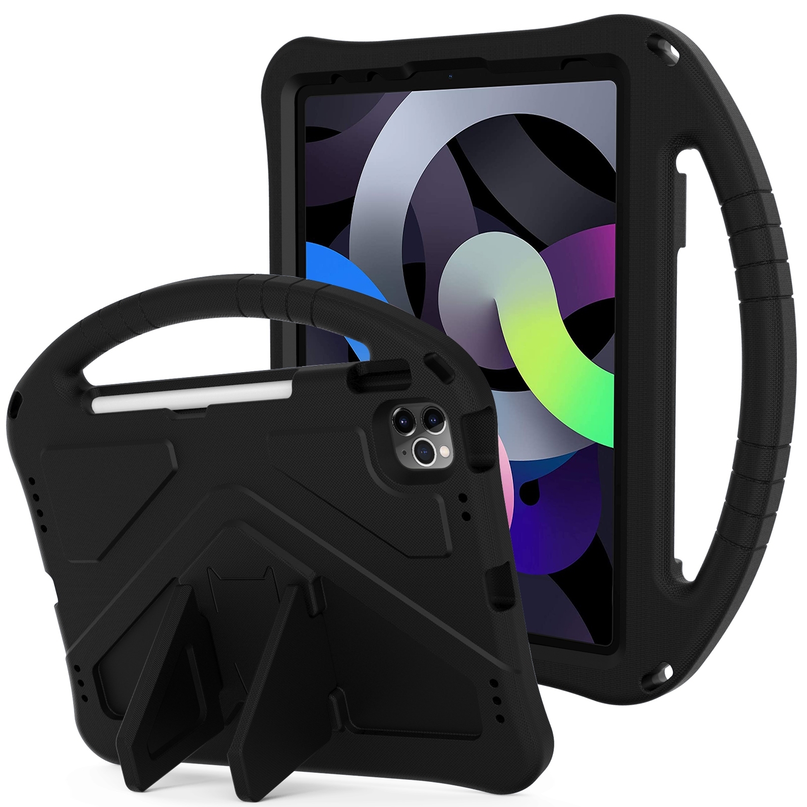 For iPad 10th Gen 10.9 2022 EVA Anti Falling Tablet Protective Case with Holder(Black) For iPad 10th Gen 10.9 2022 EVA Anti Falling Tablet Protective Case with Holder(Black)